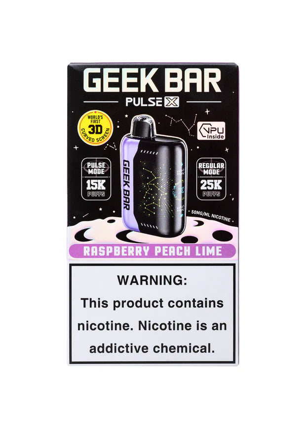 GEEK BAR 25 RASPBERRY PEACH LIME