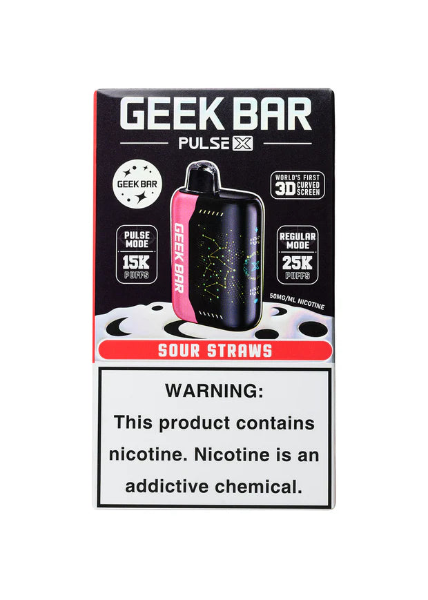 GEEK BAR 25 SOUR STRAWS
