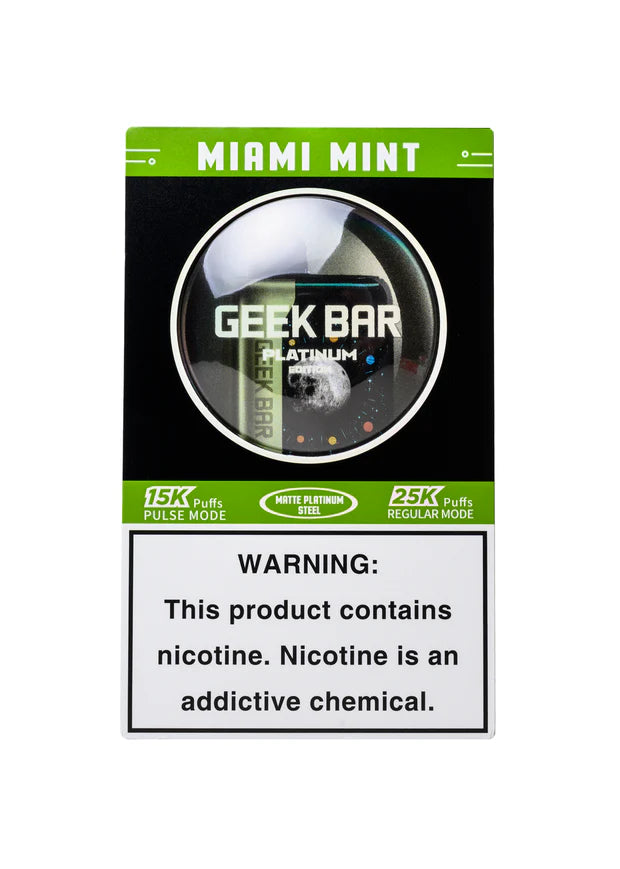 GEEK BAR PLATINUM MIAMI MINT