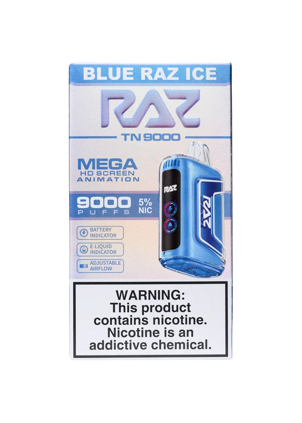 RAZ 9000 blue razz ice