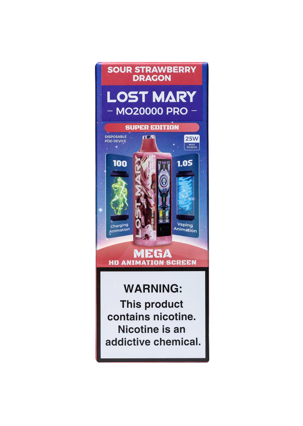 LOST MARY PRO SOUR STRAWBERRY DRAGON