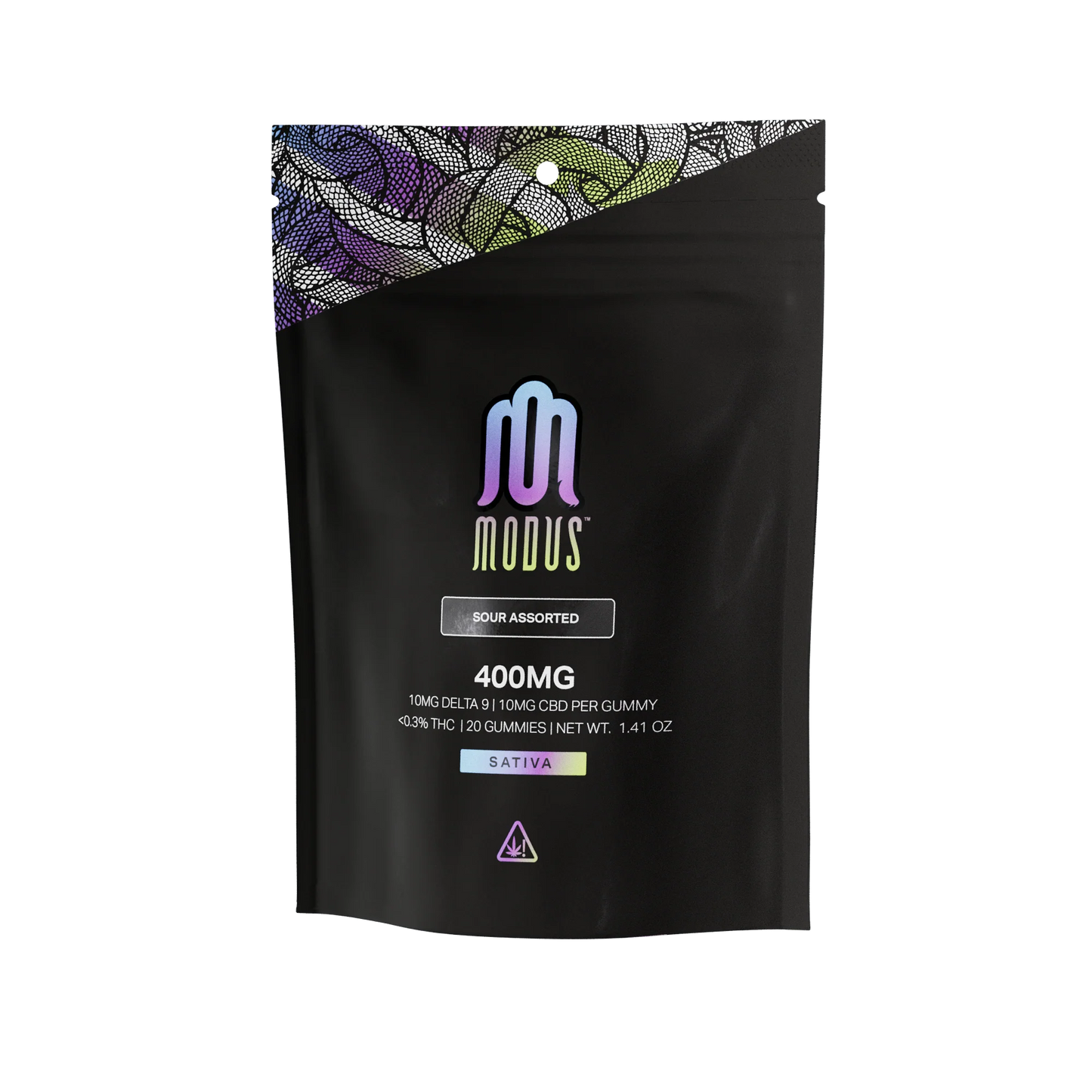 MODUS GUMMY 400MG SOUR ASSORTED