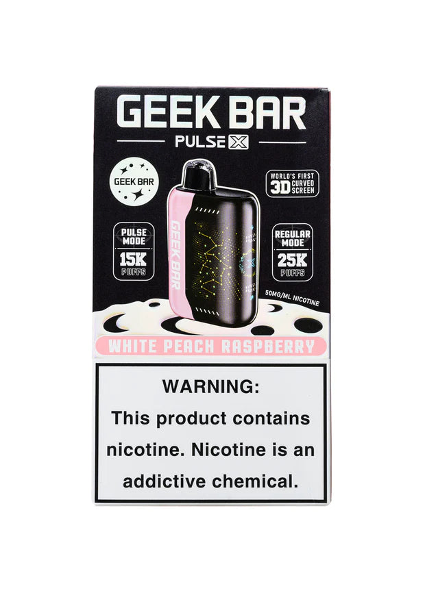 GEEK BAR 25 WHITE PEACH RASPBERRY