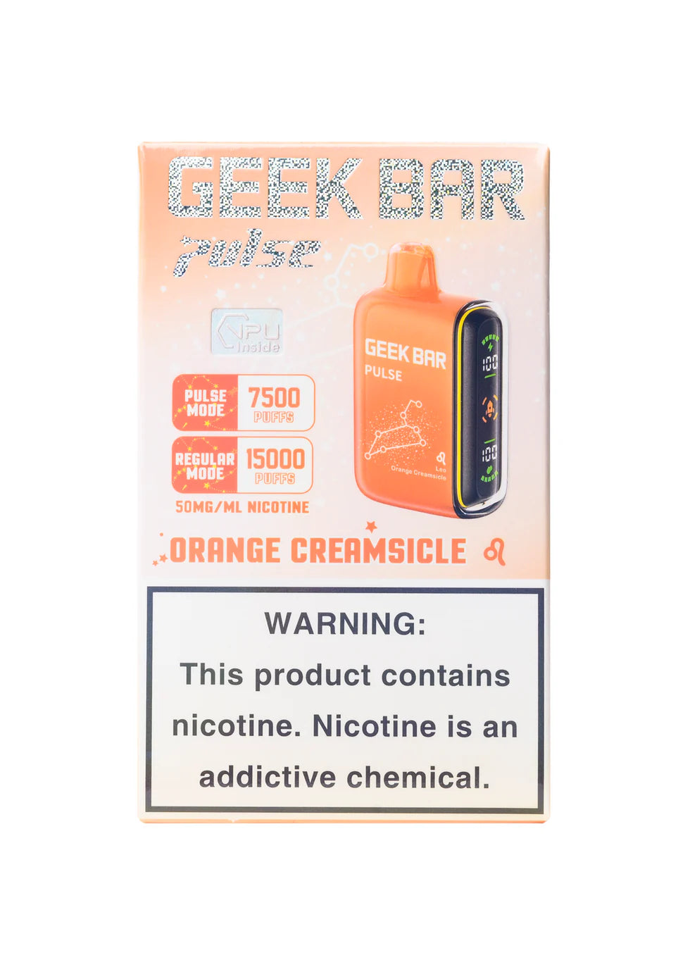 GEEK BAR ORANGE CREAMSICLE