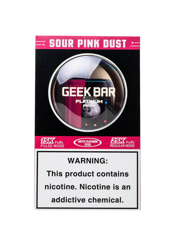 GEEK BAR PLATINUM SOUR PINK DUST