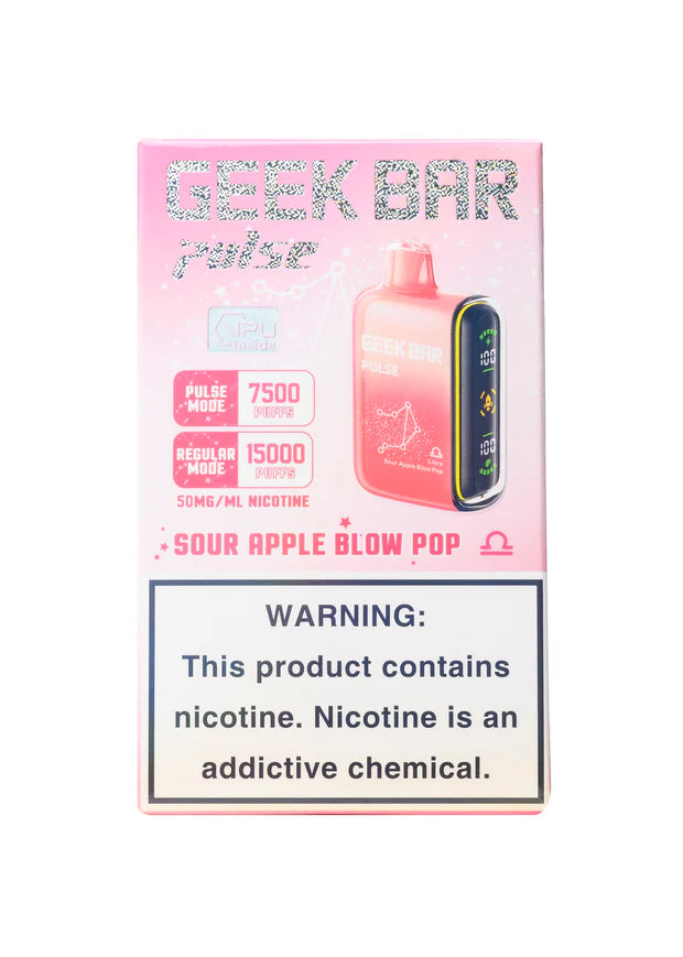 GEEK BAR SOUR APPLE POP