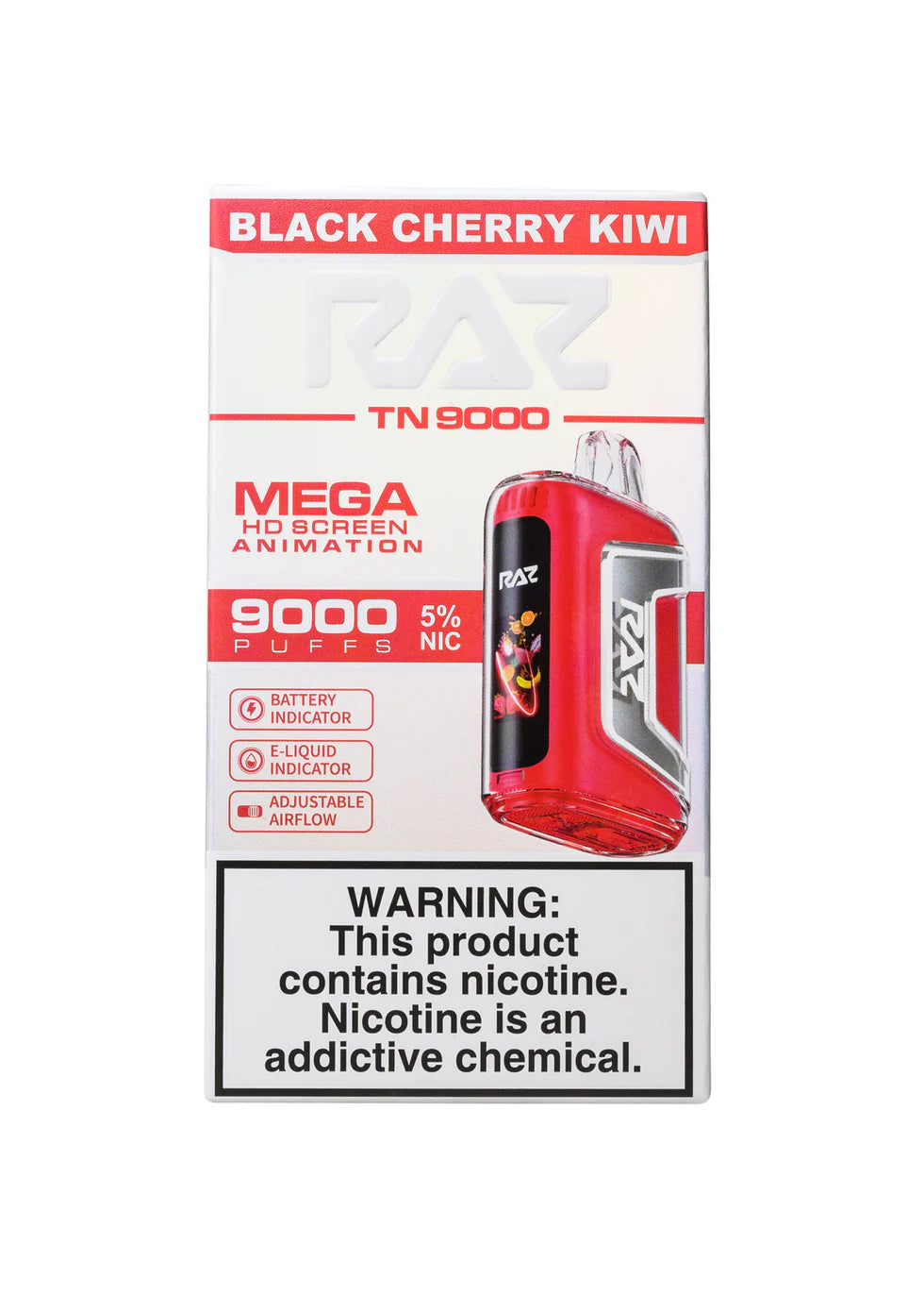 RAZ 9000 BLACK CHERRY KIWI