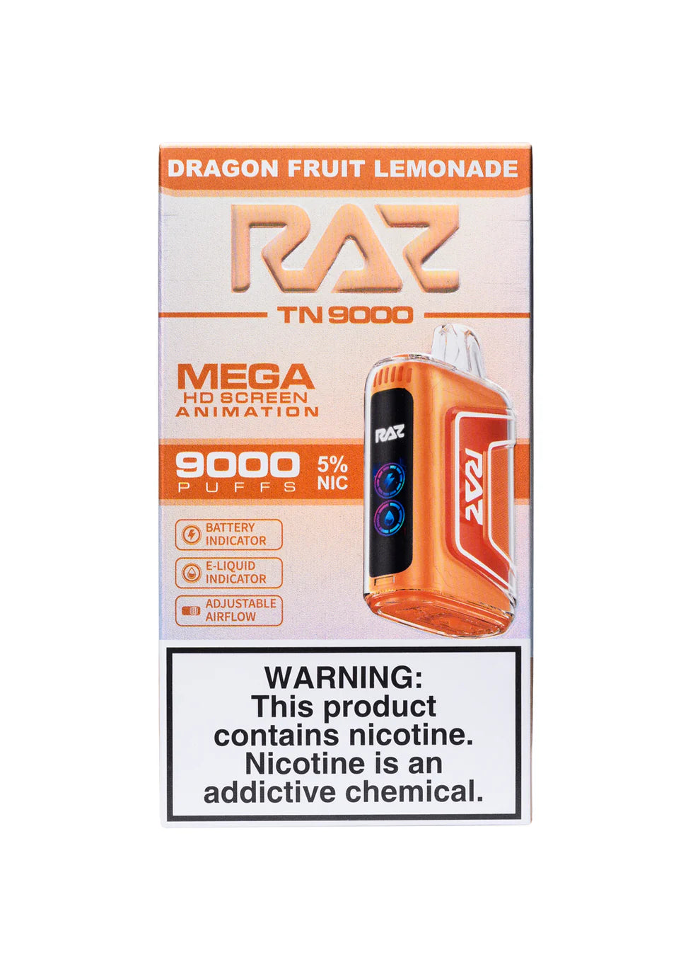 RAZ 9000 dragon fruit lemonade