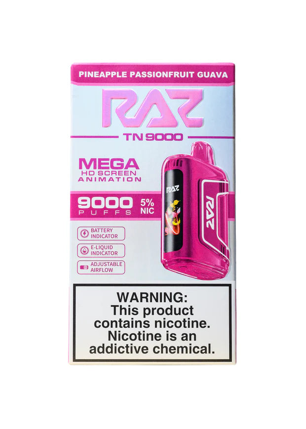 RAZ 9000 PINEAPPLE PASSIONFRUIT GUAVA