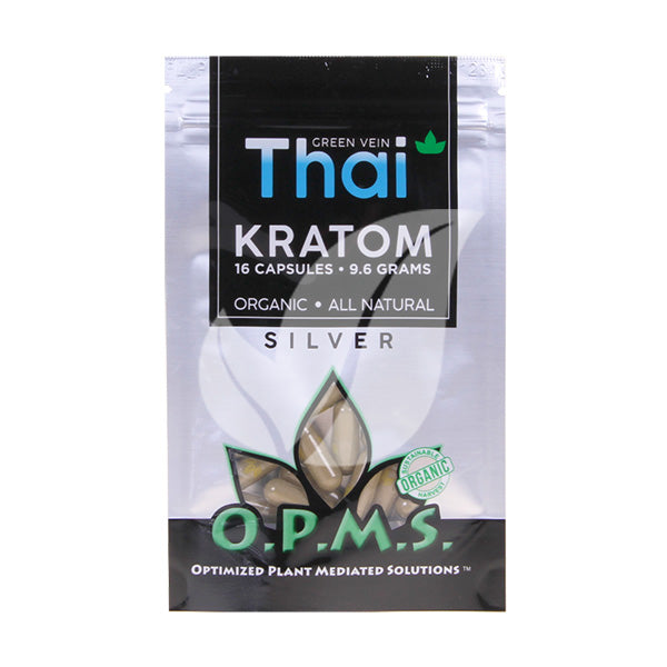 OPMS THAI GREEN VEIN 16 CAPS SILVER